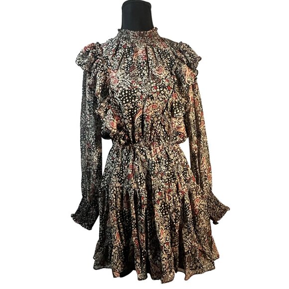 Fate Dresses & Skirts - NWT Fate Floral Ruffle Long Sleeve Mini Dress L